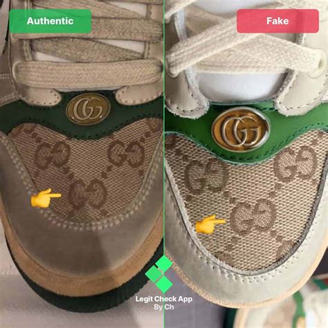 gucci fake hoes|how to detect gucci shoes.